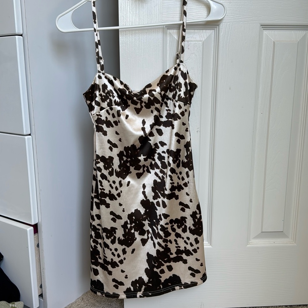 Cow Print Dress